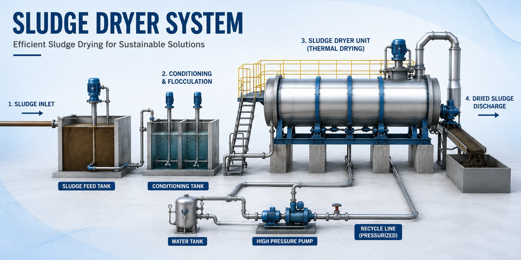 Sludge Dryer Machine